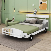 Latitude Run® Foluke Full Size Car-Shaped Platform Bed