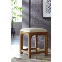 Union Rustic Huxtyn 24'' Tall Solid Wood Accent Stool