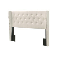Willa Arlo™ Interiors Mcwilliams White Faux Leather Headboard for Full and Queen