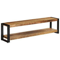 Millwood Pines TV Stand 59.1" x 11.8" x 15.7" Solid Wood Mango