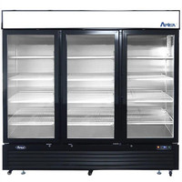 Atosa Triple Door 82 Wide Glass Display Refrigerator