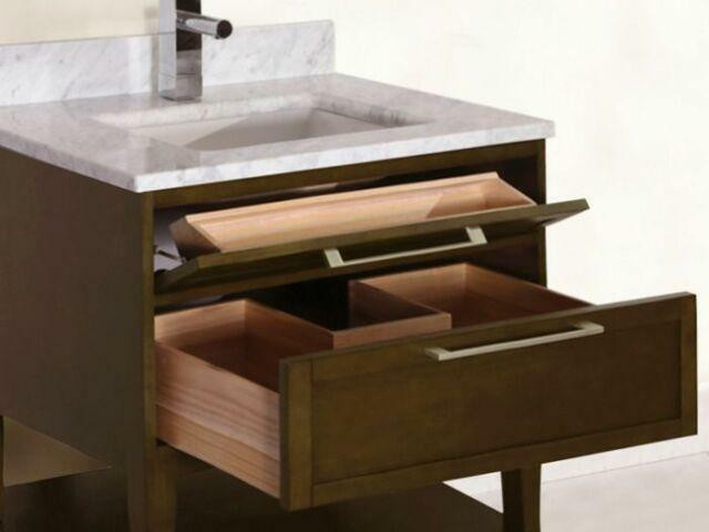 Elegant and refined design, 31 & 49" Vanity in Antique Coffee in Cabinets & Countertops in Edmonton - Image 4