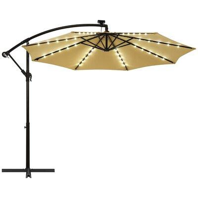 Arlmont & Co. Dewhirst 10' Lighted Cantilever Umbrella in Patio & Garden Furniture