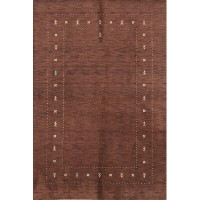 Foundry Select Rosemont Oriental Hand-Woven Wool Brown Area Rug