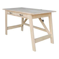 Gracie Oaks Laython Solid Wood Desk