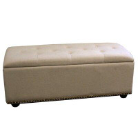 Hokku Designs Amarey Upholstered Flip Top Storage Bench