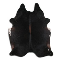 Foundry Select Partia NATURAL HAIR ON Cowhide Rug  COFFEE