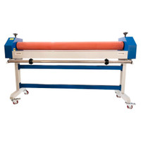 .63 Laminating Machine 1600MM Manual Stand Laminator Soft Rubber Roller Cold Film 122122