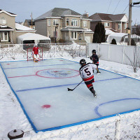 OUTDOOR ICE RINK TARP - HEAVY DUTY RINK LINER -- Ideal for Building a Backyard Rink for your own  Wayne Gretzky