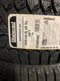 SET OF FOUR 245 / 45 R18 GISLAVED NORDFROST 200 WINTER ICE TIRES !!