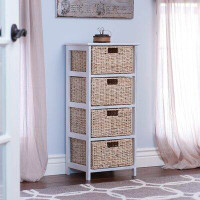 Winston Porter Acton Corn Rope 4 Drawer Accent Chest