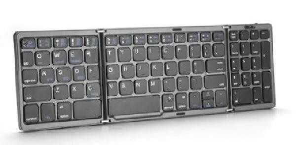Portable Mini Folding Bluetooth Keyboard - Wireless Keyboard with Numeric Keypad for iOS, Android and Windows Systems - in Mice, Keyboards & Webcams - Image 3