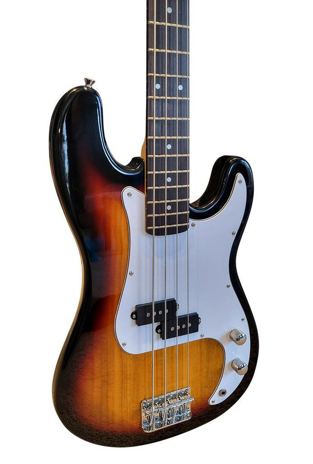 Bass Guitar for Beginners Regular Size Sunburst PPB834 in Guitars - Image 3