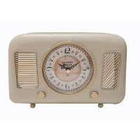 August Grove Radio Transistor Table Clock
