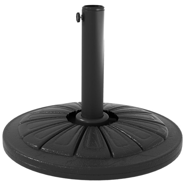 Umbrella Base 16.9" x 16.9" x 12.6" Black in Patio & Garden Furniture - Image 2