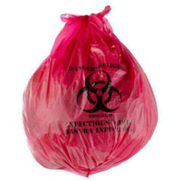 Red Isolation Infectious Waste Bag / Biohazard Bag 250/CASE *RESTAURANT EQUIPMENT PARTS SMALLWARES HOODS AND MORE*
