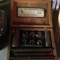 Broach set, dumont minute man no 40 with wooden box
