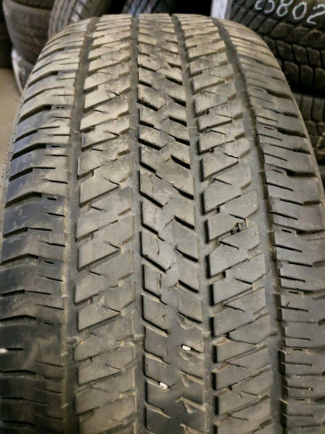 4 pneus d'été 265/65/17 110S Bridgestone Dueler H/T 684 II 48.5% d'usure, mesure 5-5-5-5/32 in Tires & Rims in Québec City - Image 2