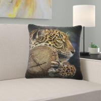 East Urban Home Animal Relaxing Jaguar Pillow