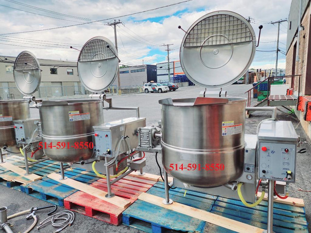 Cleveland 100 gallon steam kettle mixer agitator / Chiller  ** Marmite a vapeur melangeur GAS / GAZ in Industrial Kitchen Supplies