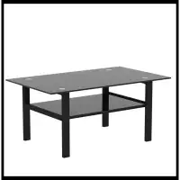 Ebern Designs Rectangle Coffee Table, Modern Side Centre Tables for Living Room, Living Room Furniture