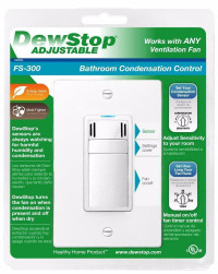 Protect Against Moisture/Mold w Bathroom Condensation Control ( Dewstop Humidity Sensor )   Bathroom Fan Switch
