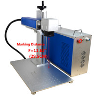 30W Fiber Laser Metal Marking Printer Engraving machine Engraver with Rotary Axis for Metal Acrylic PVC Marking 130078