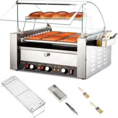 The Hot Dog Roller is perfect for daily and commercial use. Whether you are a concession stand owner...