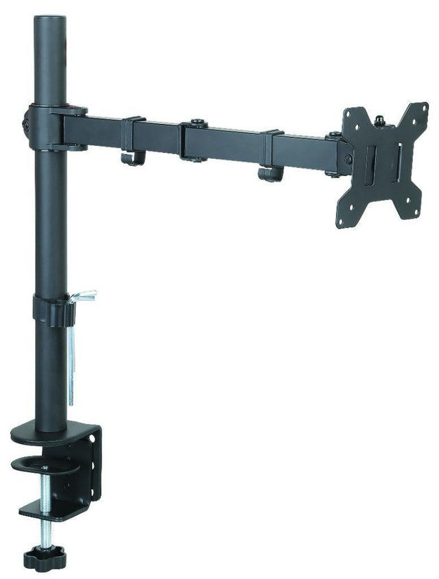 13-27 TV/MONITOR SINGLE SCREEN DESK MOUNT WITH GAS SPRING  ARM, C CLAMP & GROMMET MOUNTING PROTECH 315 in General Electronics in Markham / York Region - Image 3