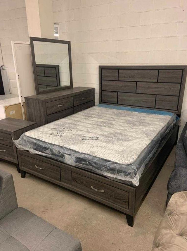 You Dont Need to Miss This Deals!!! Queen 6pcs bedroom sets from $899. in Beds & Mattresses in Chatham-Kent - Image 2