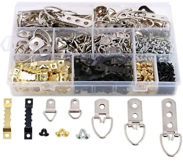 NEW 415 PCS ASSORTED PICTURE HANGER KIT S1131 in Other in Alberta