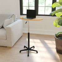 Symple Stuff Venable Sit to Stand Mobile Laptop Computer Desk - Portable Rolling Standing Desk