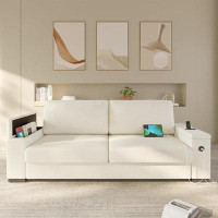 Latitude Run® 85" Modern Sofas Couches For Living Room, Comfy Couch With Extra Deep Seats, Oversized Loveseat Sofa With