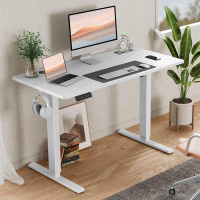 Latitude Run® Standing Desk, Adjustable Height Electric Sit Stand Up Down Computer Table, 40X24 Inch Ergonomic Rising De