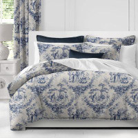 Made in Canada - The Tailor's Bed Provence Toile Super King Comforter & 2 Pillow Shams Set