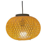 Bay Isle Home™ Bamboo Pendant Light, Bamboo Ceiling Lamp.