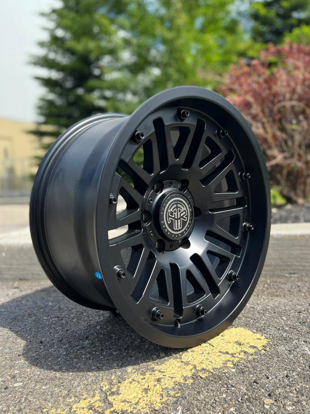 17 inch Thret Offroad Storm 701 satin black wheels for Jeep Wrangler / Gladiator (5x127) in Tires & Rims in Alberta