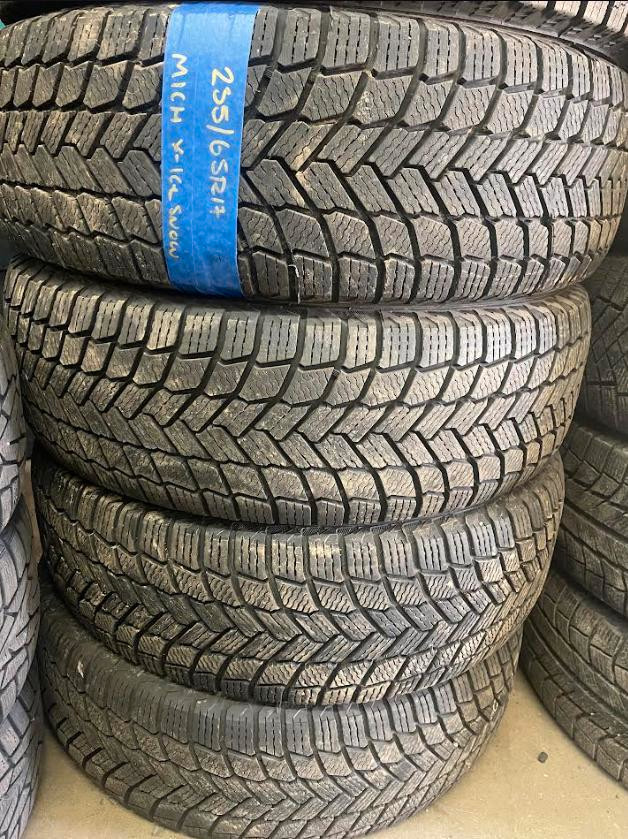 USED SET OF MICHELIN WINTERS 235/65R17 95% TREAD WITH INSTALL. in Auto Body Parts in City of Toronto