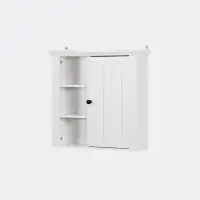 Farm on table Bathroom Wooden Wall Cabinet with a Door