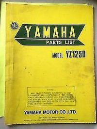 1977 Yamaha YZ125D Parts List