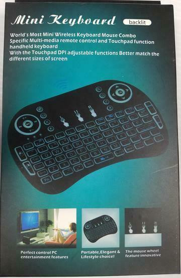 MINI KEYBOARD BACKLIT WITH TOUCHPAD AND MOUSE REMOTE CONTROL COMPATIBLE ANDROID TV BOX, SMART TV $19.99 in General Electronics in Toronto (GTA)