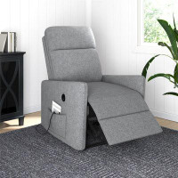 Latitude Run® Tilian Power Recliner Chair with 8 Zone Massage and Lumbar Heat