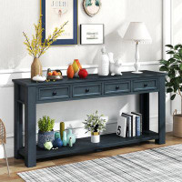 Winston Porter Console Table For Entryway Hallway Sofa Table With Storage Drawers , Shelf