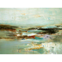 Made in Canada - Clicart 'Abstracted Views' by Lisa Ridgers - Wrapped Canvas Painting Print