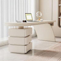 Orren Ellis 62.99"White Modern Desk
