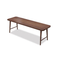 Corrigan Studio 78.74" Brown Rectangular Solid Wood desks