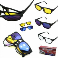 NEW 3 IN 1 MAGNETIC SUN GLASSES POLARIZED MSGS