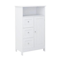 Wildon Home® Modern Bathroom standing storage Sideboard with 3 drawers and 1 door