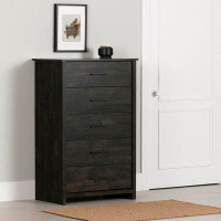 South Shore Fernley Chest Rubbed Black