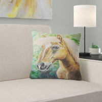 The Twillery Co. Large Hafliner Horse Abstract Pillow